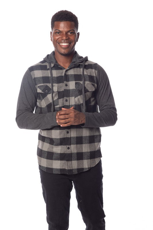 Men's Flannel Hoodie