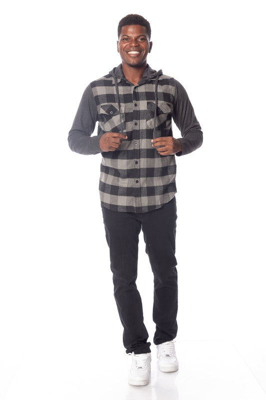 Men's Flannel Hoodie