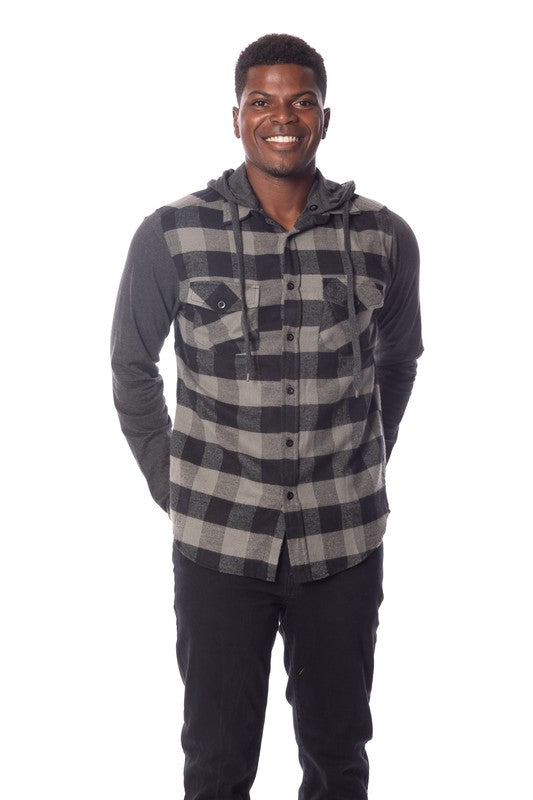 Men's Flannel Hoodie