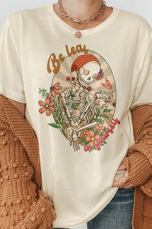 Be Leaf in Yourself, Skeleton Mom Graphic Tee