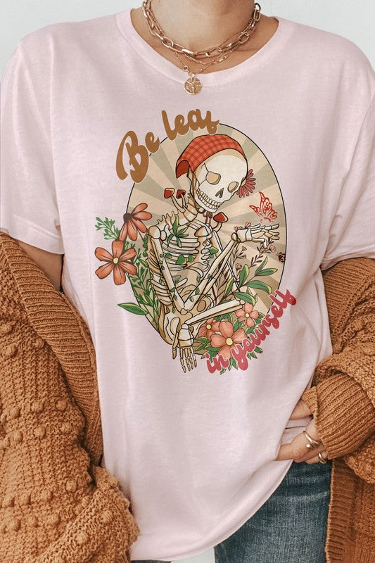Be Leaf in Yourself, Skeleton Mom Graphic Tee