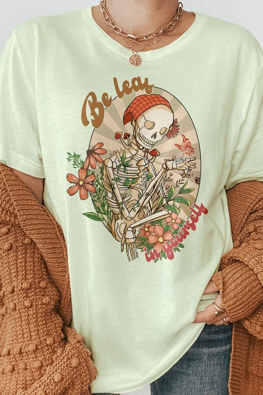 Be Leaf in Yourself, Skeleton Mom Graphic Tee
