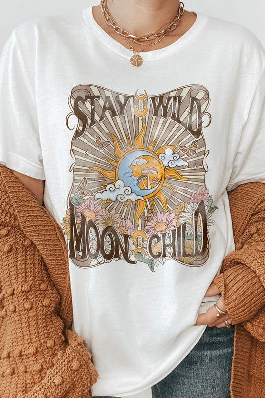 Stay Wild Moon Child Vintage Graphic Tee