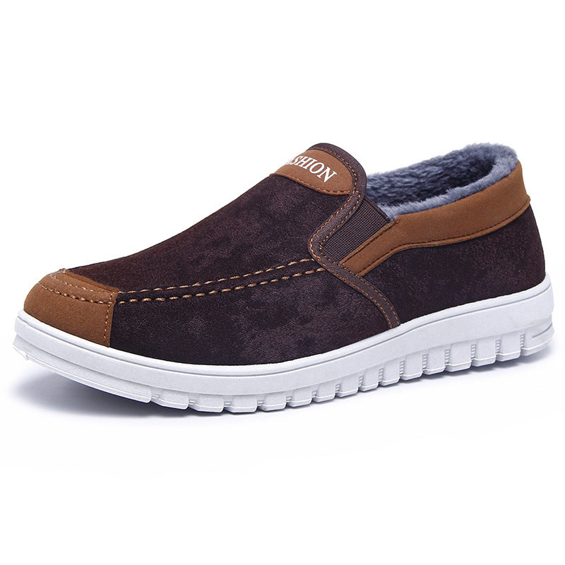 Men's Plush Cotton Shoes