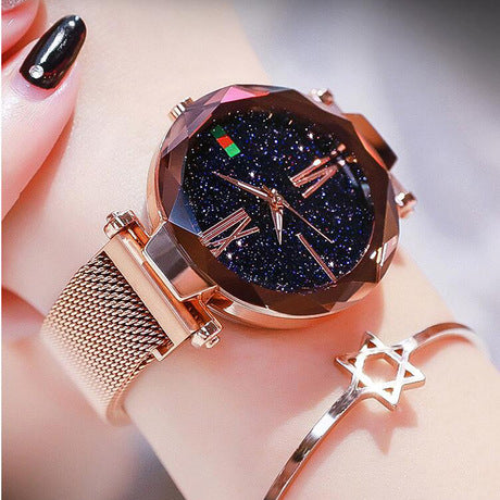 Luxury Mesh Band Starry Diamond Watch