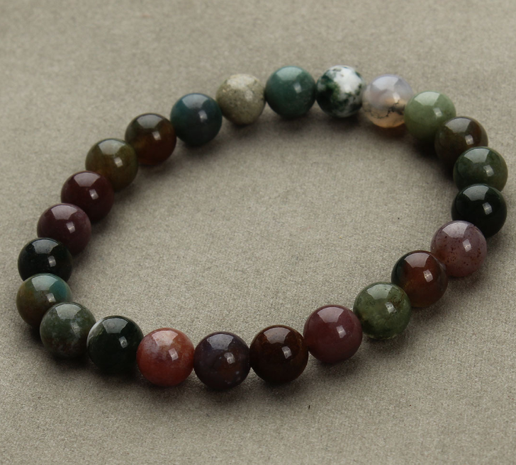 Aventurine Sandstone Round Bead Bracelets