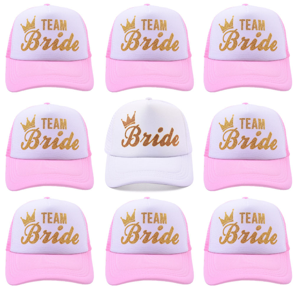 Wedding BRIDE TEAM Net Hat