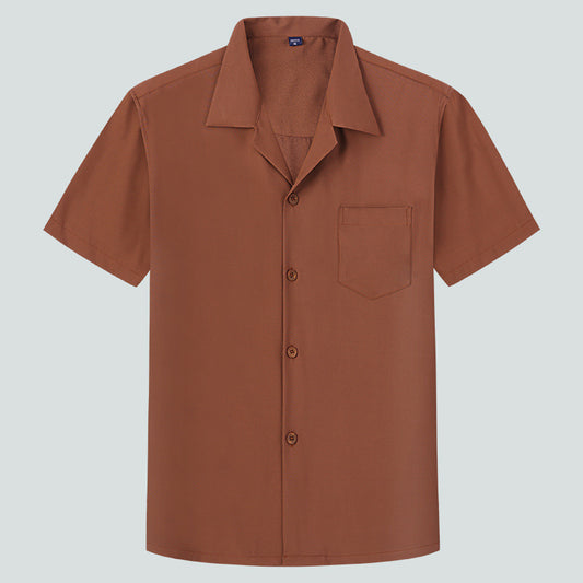 Loose Casual Lapel Ordinary Short Sleeve Shirt