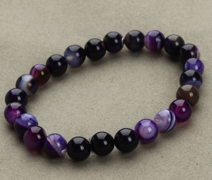 Aventurine Sandstone Round Bead Bracelets