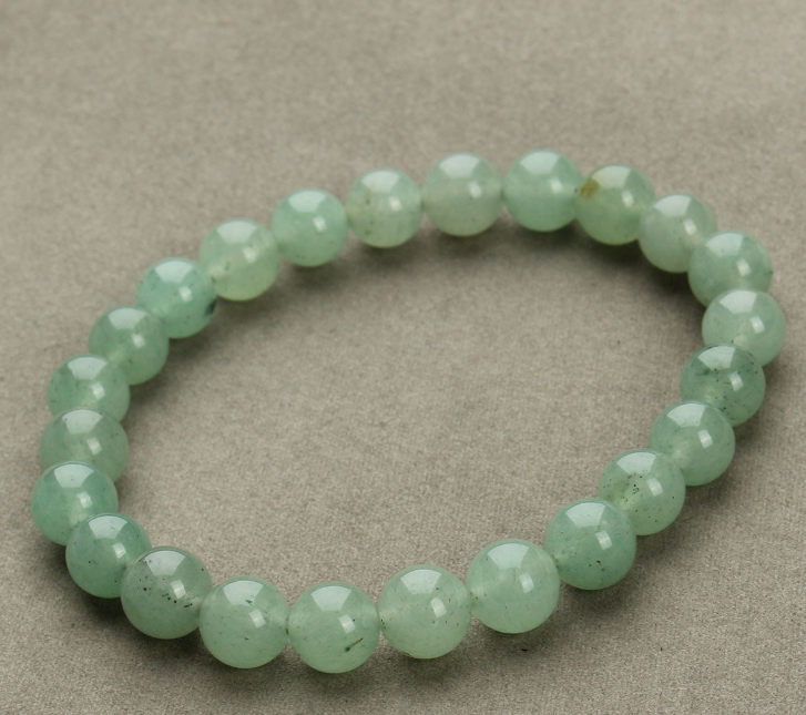 Aventurine Sandstone Round Bead Bracelets