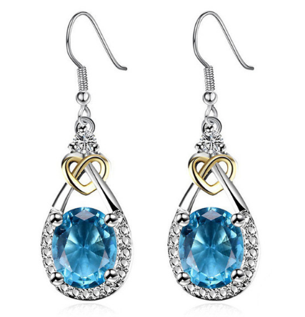 Blue Topaz Earrings