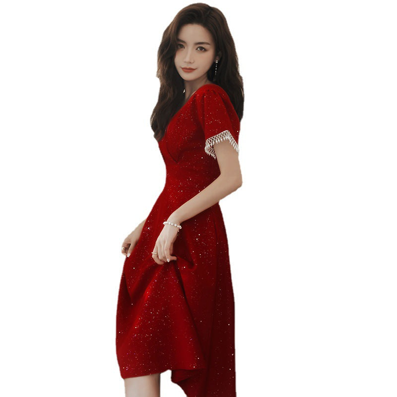 Red Sparkle Cocktail Dress