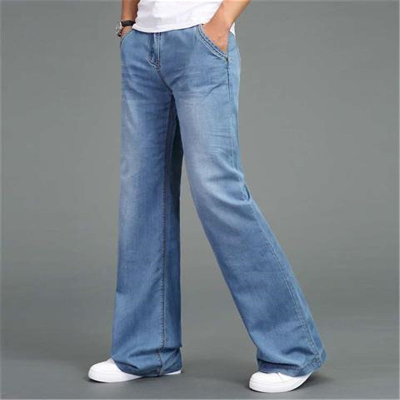 Men's Loose Straight-Wide-leg Flared Jeans