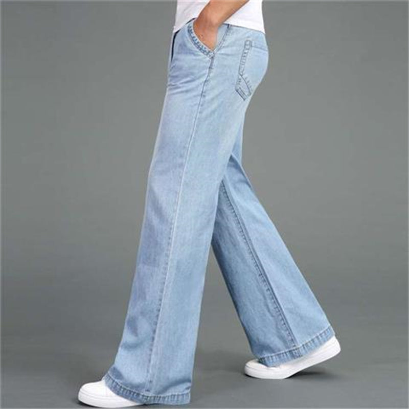 Men's Loose Straight-Wide-leg Flared Jeans