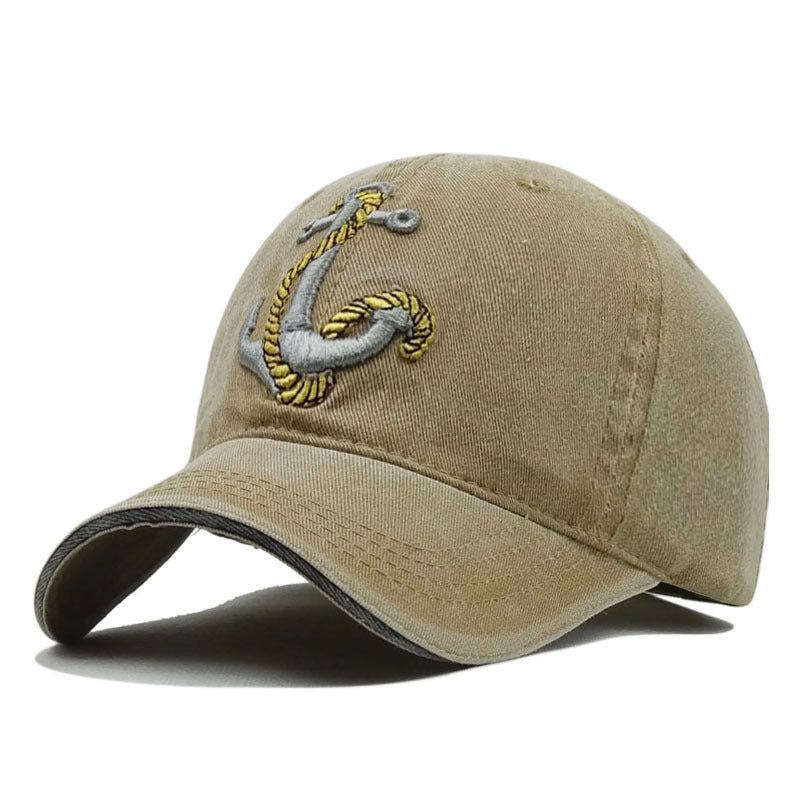 Anchor Embroidered Baseball Cap