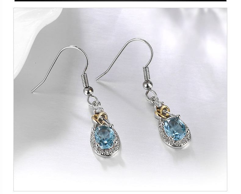 Blue Topaz Earrings