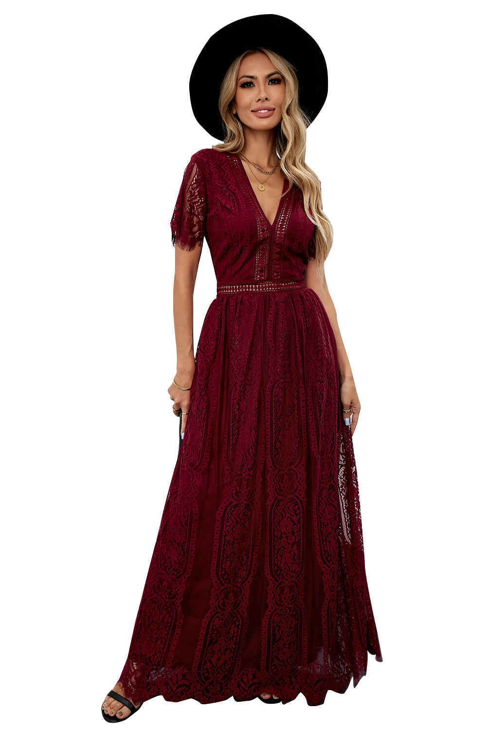 Fill Your Heart Lace Maxi Dress