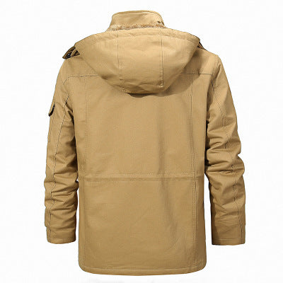 Men's Cotton & Velvet Hooded Jacket