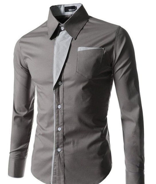 Men's Dress Shirts with Contrast Color Details