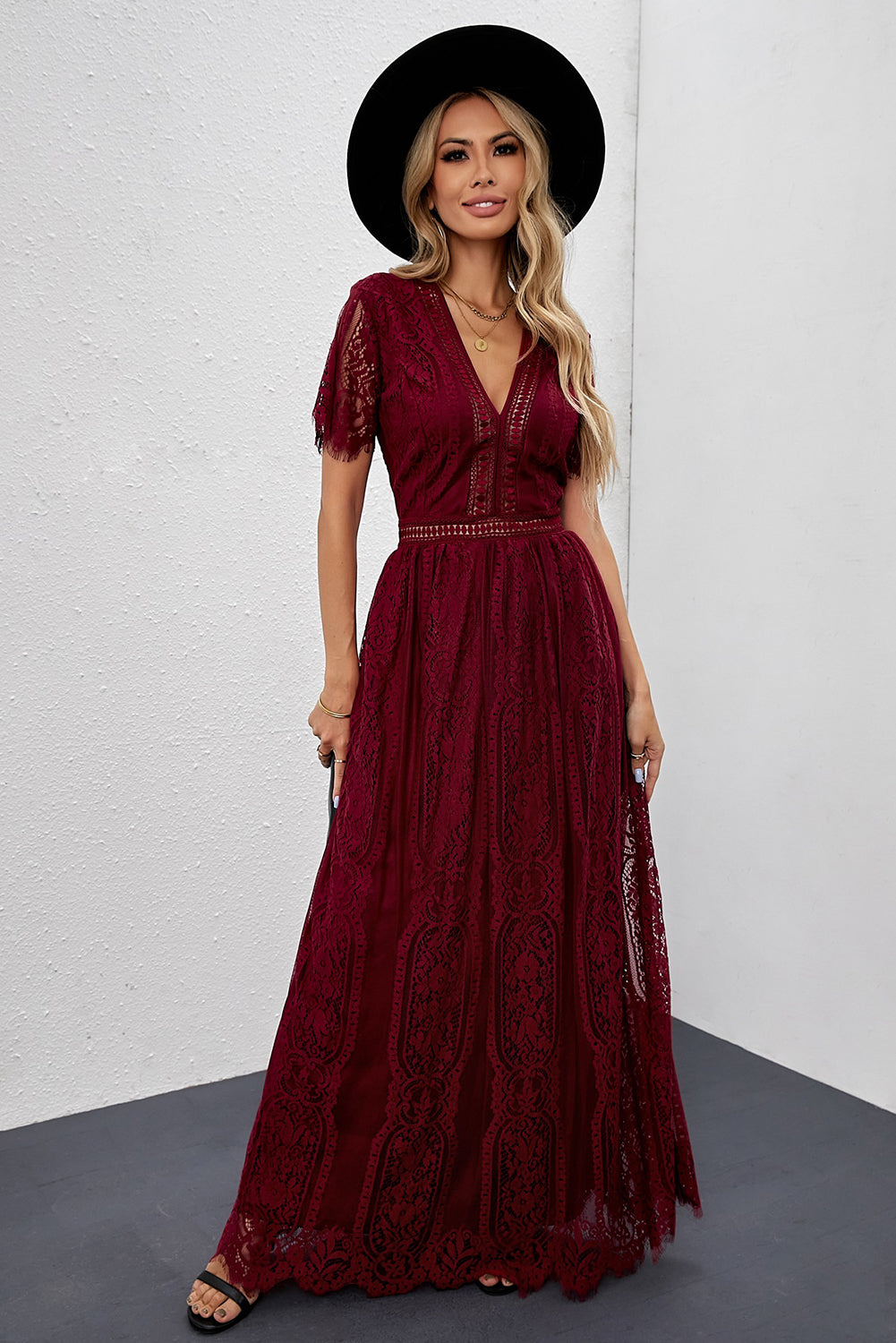 Fill Your Heart Lace Maxi Dress