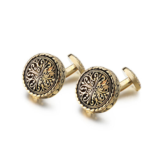 French Black & Gold Cufflinks