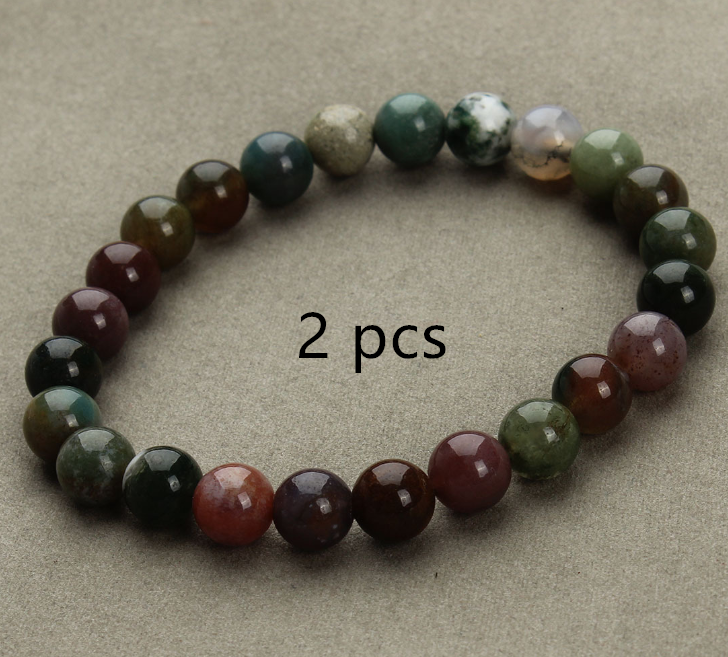 Aventurine Sandstone Round Bead Bracelets