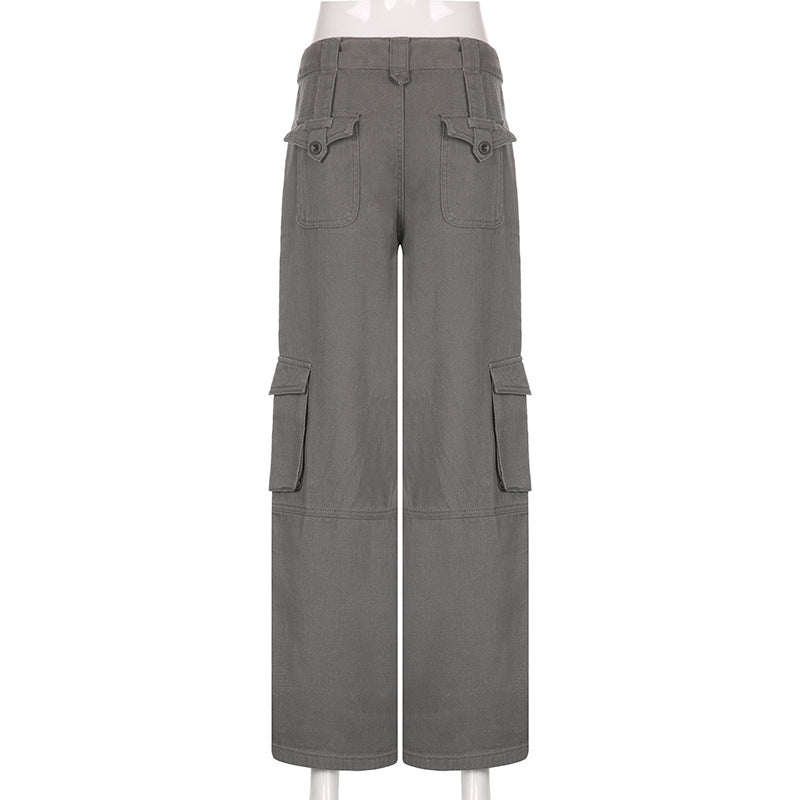 Vintage Multi Pocket Belted Pants