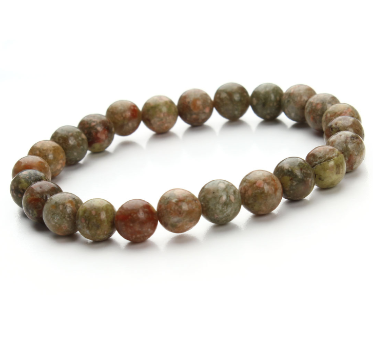 Aventurine Sandstone Round Bead Bracelets