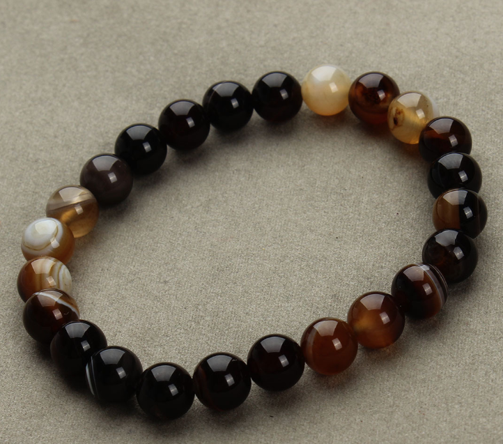 Aventurine Sandstone Round Bead Bracelets