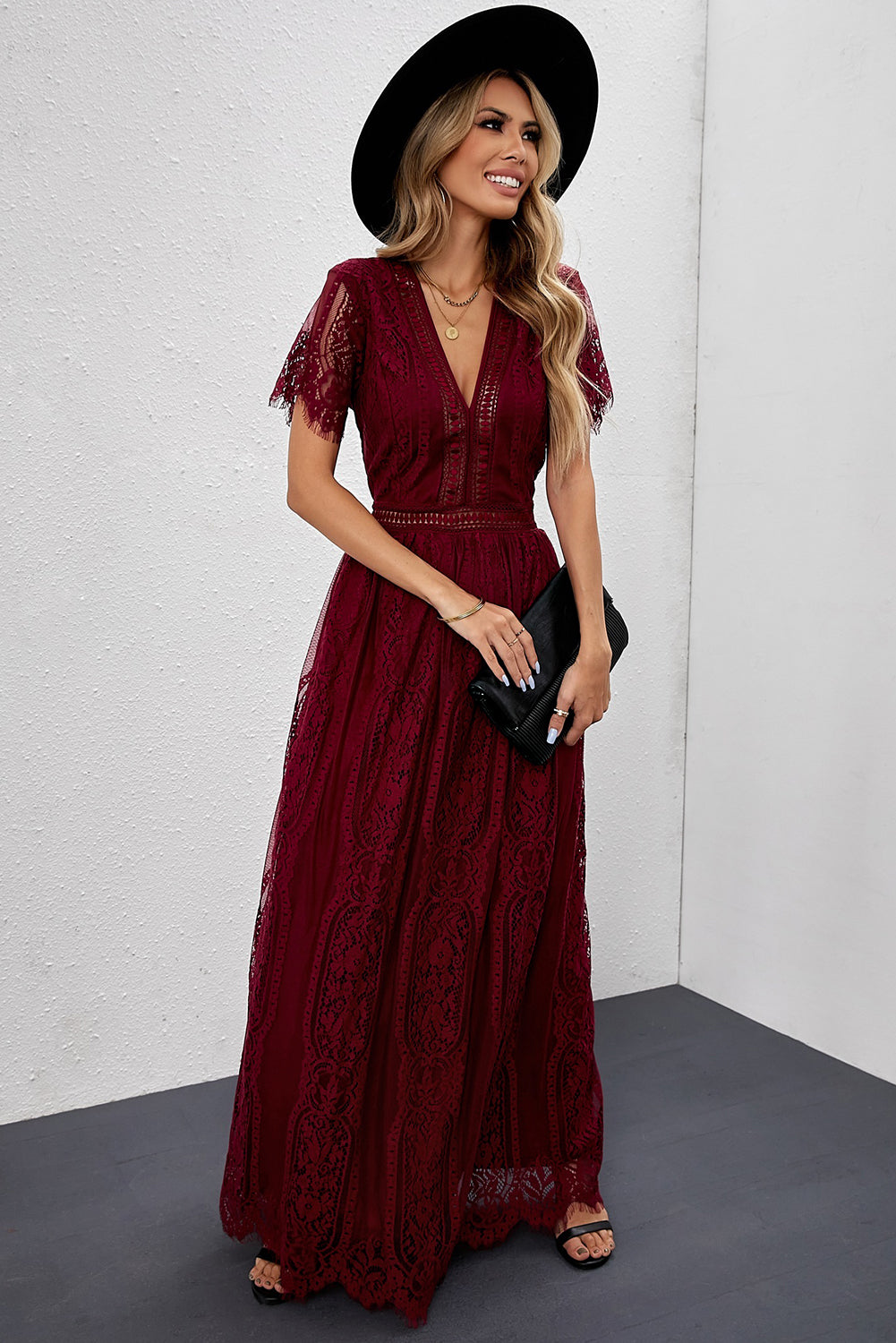 Fill Your Heart Lace Maxi Dress