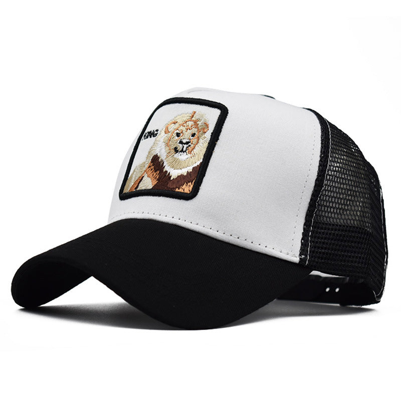 Animal Embroidery Net Baseball Cap