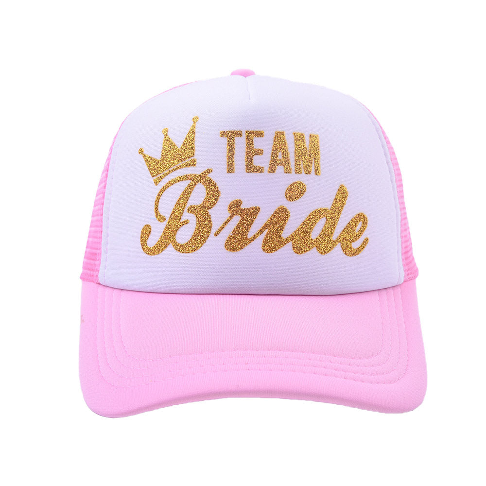 Wedding BRIDE TEAM Net Hat