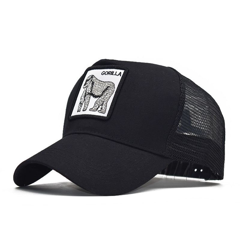 Animal Embroidery Net Baseball Cap