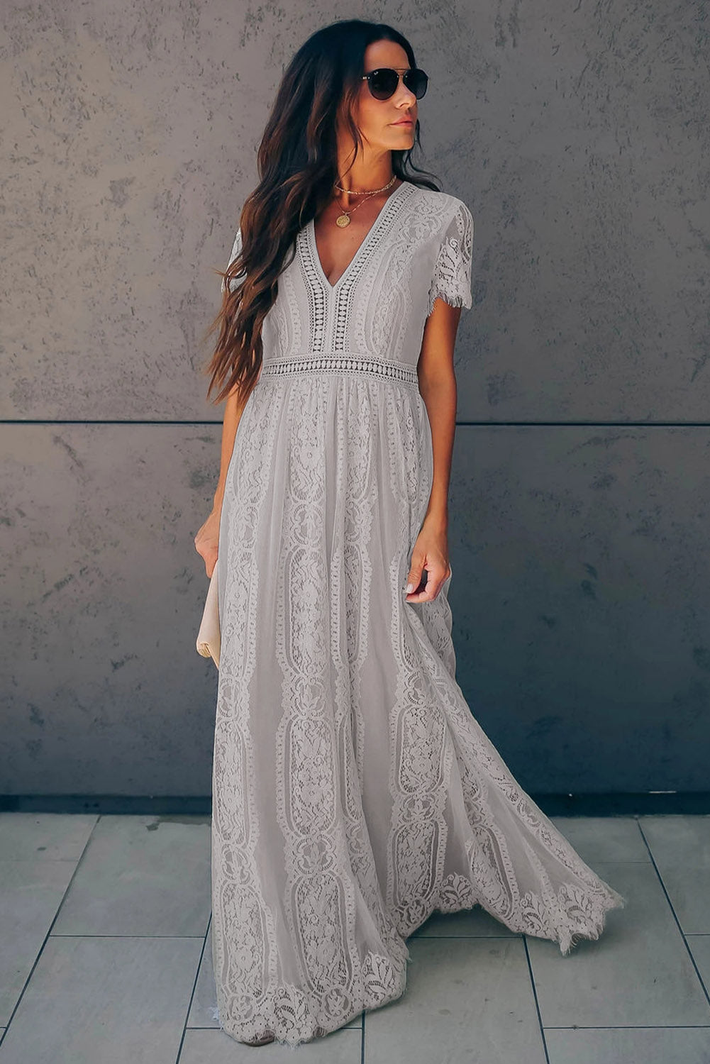 Fill Your Heart Lace Maxi Dress