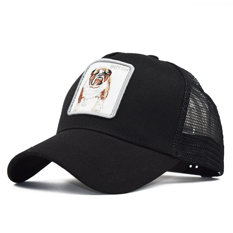 Animal Embroidery Net Baseball Cap