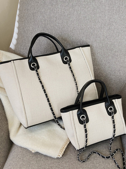 Bucket large capacity portable single shoulder diagonal chain tote bag