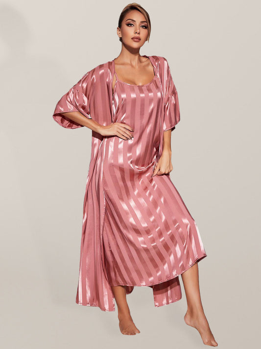 Women's Long Nightgown Set