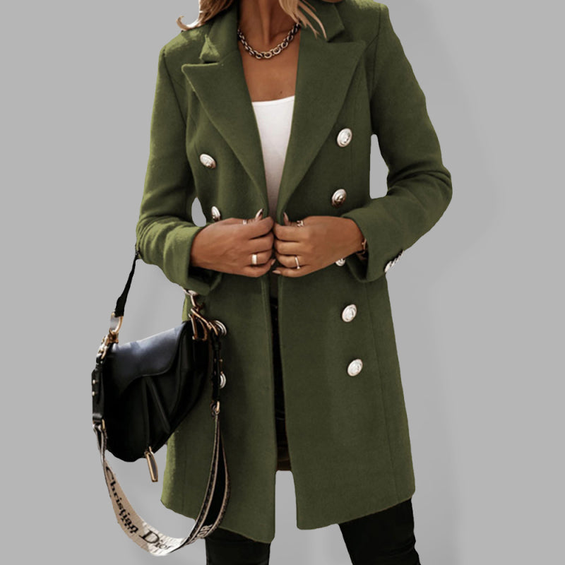 Double Breasted Woolen Coat