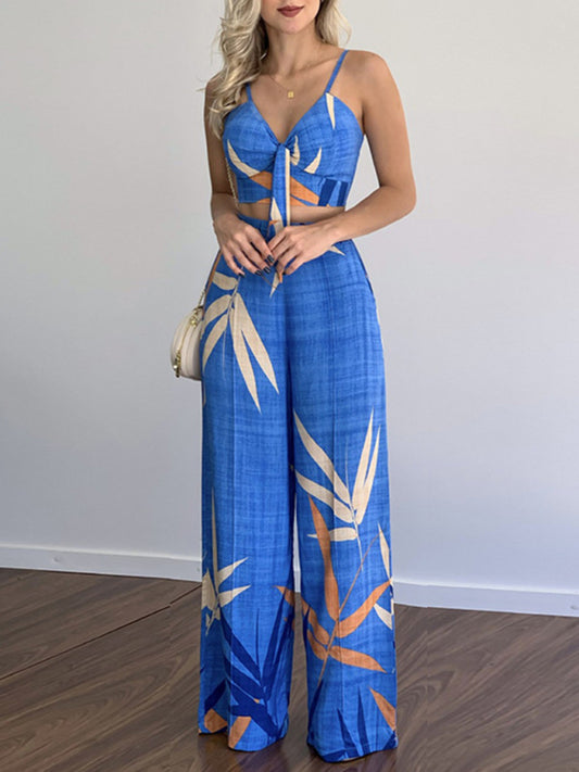 Linen Print two-piece set