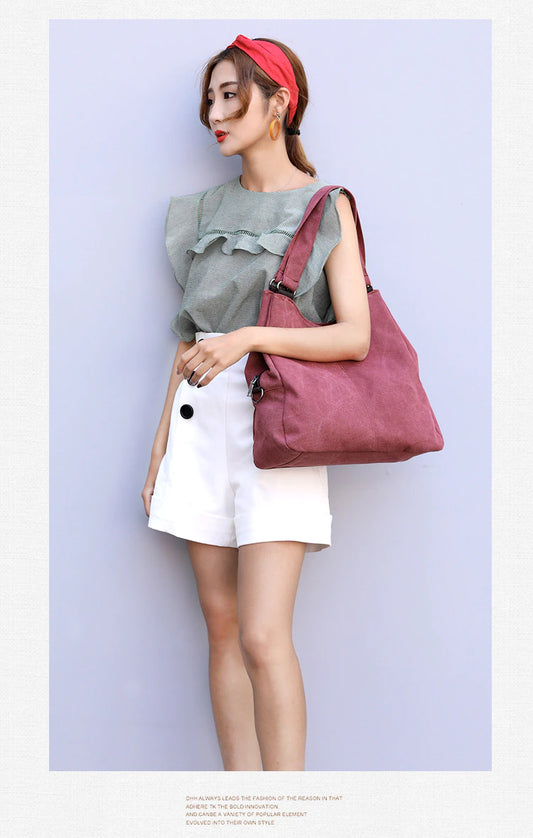 Canvas Shoulder Bag Tote