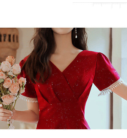 Red Sparkle Cocktail Dress