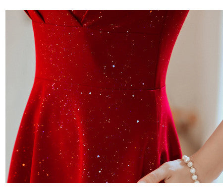 Red Sparkle Cocktail Dress